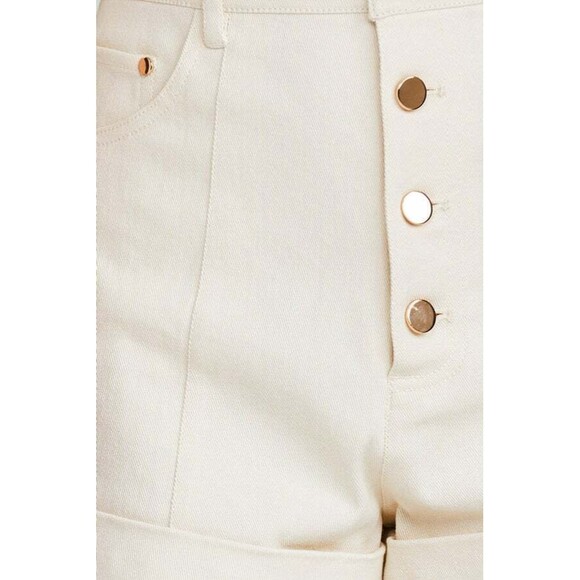 SIGNIFICANT OTHER Jean Shorts LENNY Womens Cream NWT MRP $199 Size 6 - Picture 2 of 11